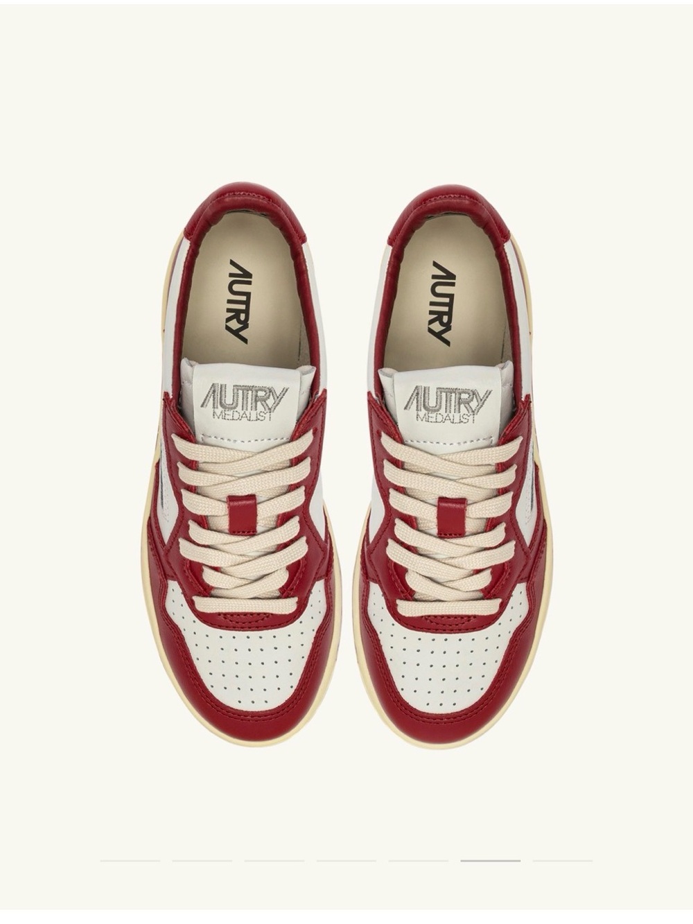 MEDALIST LOW BICOLOR SNEAKERS(Burgundy)